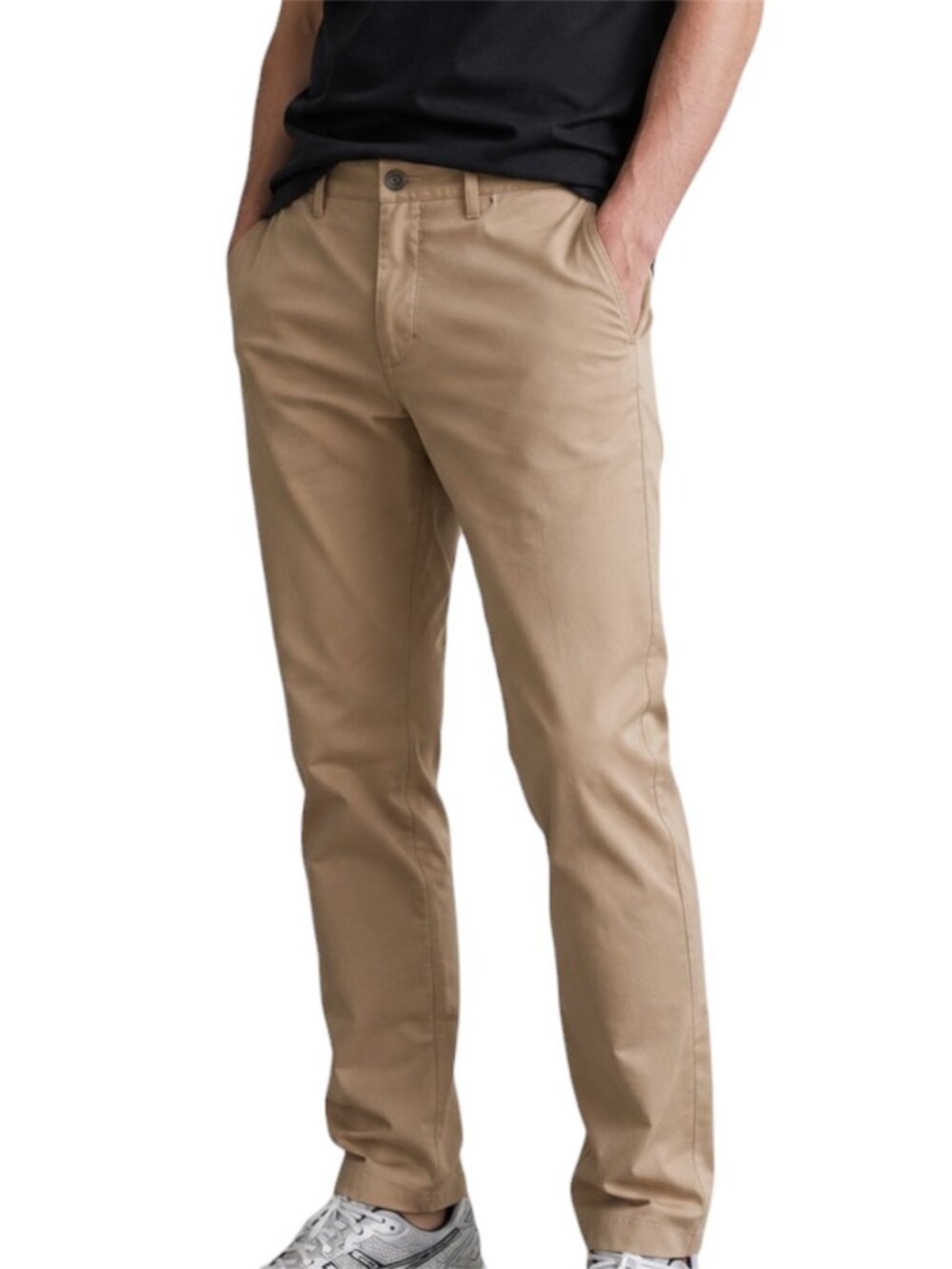 38 Travis Mathew Men's Open To Close Tech Chino Khaki Stretch Pants